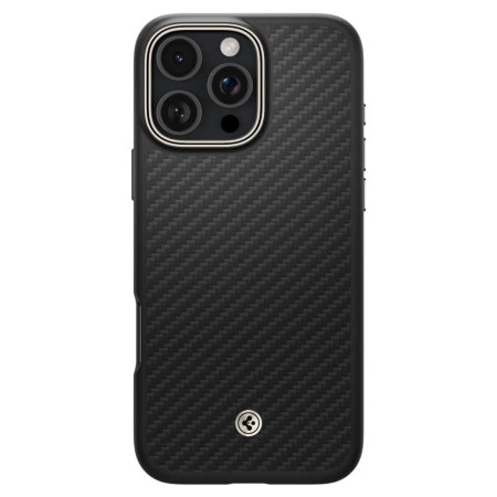 Husa pentru iPhone 16 Pro - Spigen Enzo Aramid - Black / Silver