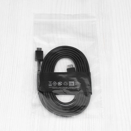 Cablu USB-C la Tipe-C de date Samsung EP-DW767JBE, Fast Charging, 3A, 1.8m, Negru