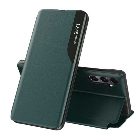 Husa Tip Carte pentru Samsung Galaxy A16 4G / A16 5G - Stand View - Piele Eco, Dark Green