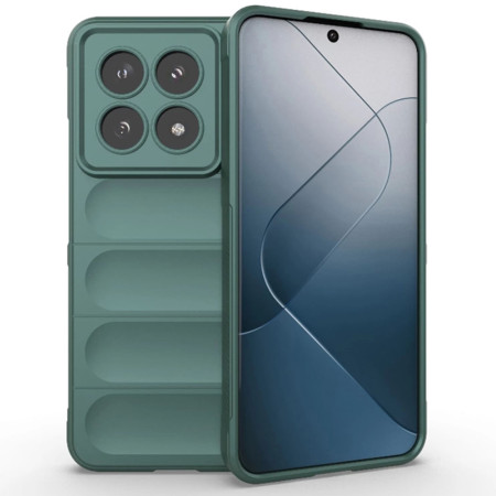 Husa Antisoc pentru Xiaomi 14T - Margini Anti-Alunecare - Shield - Green