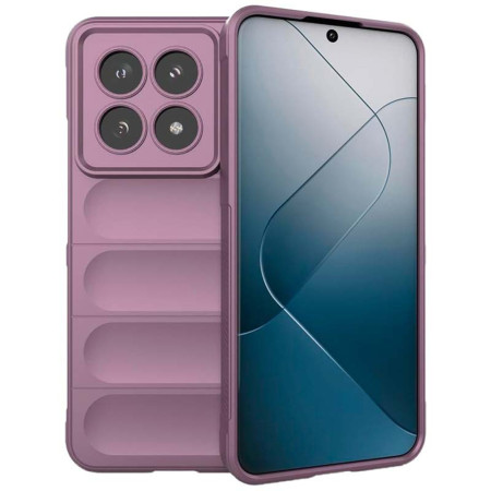 Husa Antisoc pentru Xiaomi 14T Pro - Margini Anti-Alunecare - Shield - Purple