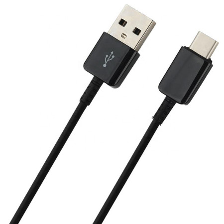 Cablu date Samsung EP-DG970BBE, USB la Tip-C, 2.1A, 1m, Negru