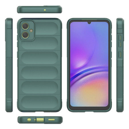Husa pentru Samsung Galaxy A05, Antisoc, Margini Striatii, Design Minimalist, Green