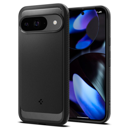 Husa pentru Google Pixel 9 / 9 Pro - Spigen Rugged Armor - Black