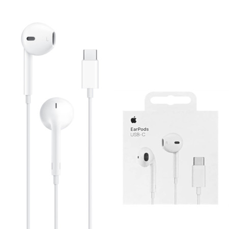 Casti cu Fir, Microfon si Mufa Type-C - Apple A3046 (MYQY3ZM/A) - White