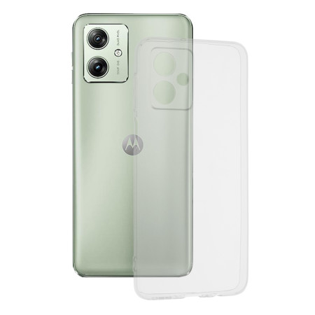 Husa Silicon compatibila Motorola Moto G54, Pastreaza Originalitatea, Transparent 