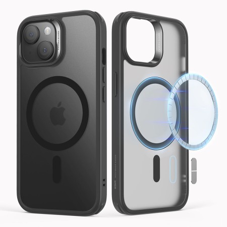 Husa pentru iPhone 15 Plus - ESR Classic Hybrid HaloLock - Frosted Black