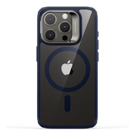 Husa pentru iPhone 15 Pro Max - ESR Classic Hybrid HaloLock Kickstand - Clear Dark Blue