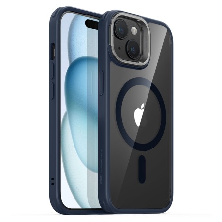 Husa pentru iPhone 15 - ESR Classic Hybrid HaloLock Kickstand - Clear Dark Blue