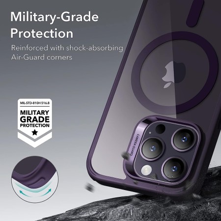 Husa pentru iPhone 14 Pro - ESR Classic Hybrid HaloLock - Clear Purple