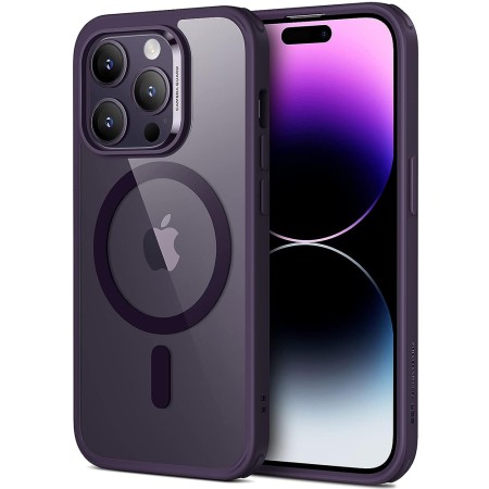 Husa pentru iPhone 14 Pro Max - ESR Classic Hybrid HaloLock - Clear Purple