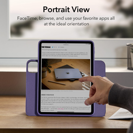 Husa tableta pentru iPad Pro 12.9 2021 / 2022 ESR Shift Magnetic, Purple