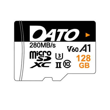 Card de Memorie, Micro SDXC, 128GB, U3, A1, V60 - Dato Lightening (DTTF128GU3A1V60U2A) - White