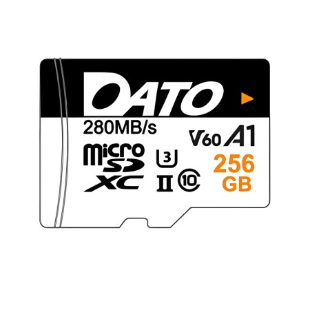 Card de Memorie, Micro SDXC, 256GB, U3, A1, V60 - Dato Lightening (DTTF256GU3A1V60U2A) - White