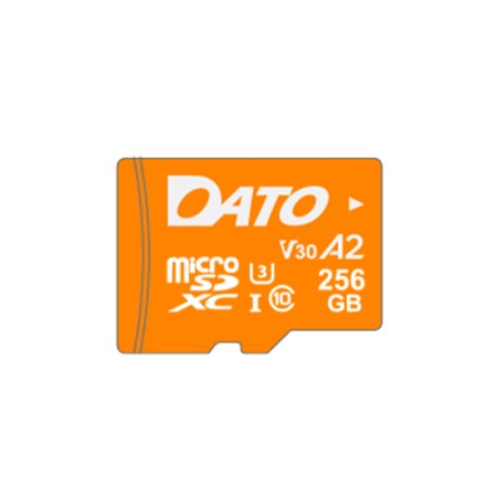 Card de Memorie cu Adaptor, Micro SDXC, 256GB, U3, A2, V30 - Dato Advance (DTTF256GU3A2V30A) - Black