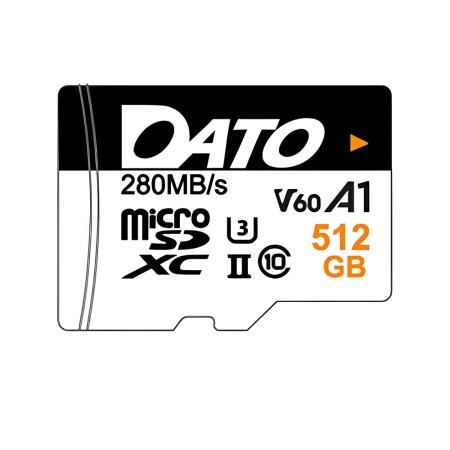 Card de Memorie, Micro SDXC, 512GB, U3, A1, V60 - Dato Lightening (DTTF512GU3A1V60U2A) - White