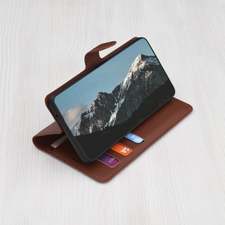 Husa pentru Honor X5b - Techsuit Leather Folio - Brown