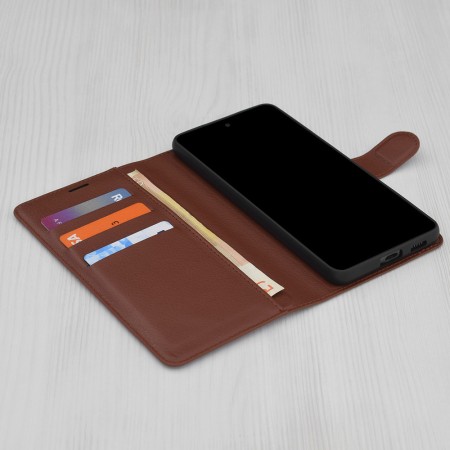 Husa pentru Honor X5b - Techsuit Leather Folio - Brown