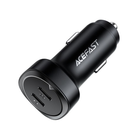 Incarcator pentru Masina, 2x Type-C, Dual PD Fast Charging, 72W - Black