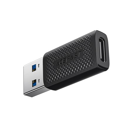 Adaptor cu Incarcare Fast, Type-C to USB 3.0, Data Transmission, 5Gbps - Acefast - Black