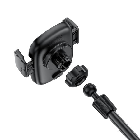 Suport Auto pentru Telefon, 360° Rotation, for Cup Holder, Safety Lock - Black