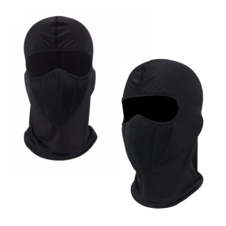 Balaclava Masca pentru Sporturi de Iarna, Airsoft, Paintball, Poliester 35 x 28.5cm - Black