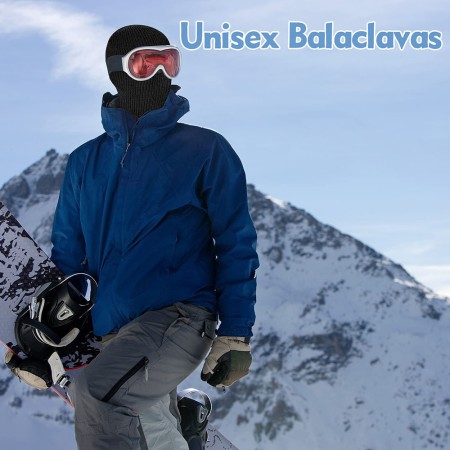 Masca Balaclava, Cagula Sporturi de Iarna, Universala 41.2 x 17cm - Black