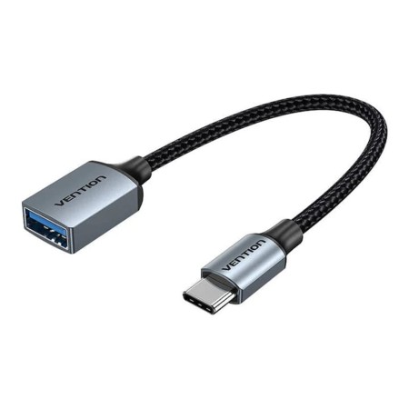 Adaptor Type-C la USB 3.0, cu Functia OTG, 5Gbps, Gaming, Cotton Braided - Vention (CCXHB) - Gray