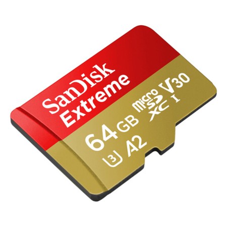 Card de Memorie, 64GB, MicroSDXC - SanDisk Extreme(SDSQXAH-064G-GN6MA) - Black