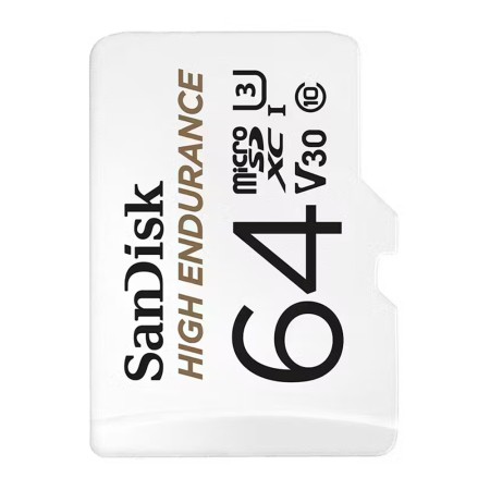 Card de Memorie, 64GB, Micro SDXC - SanDisk High Endurance (SDSQQNR-064G-GN6IA) - White