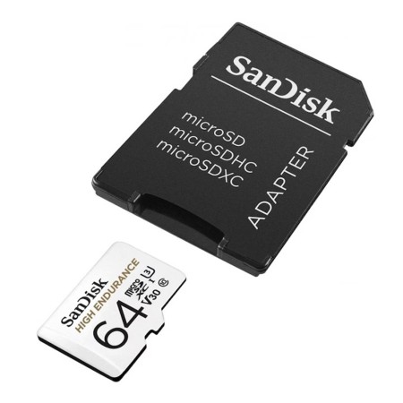 Card de Memorie, 64GB, Micro SDXC - SanDisk High Endurance (SDSQQNR-064G-GN6IA) - White