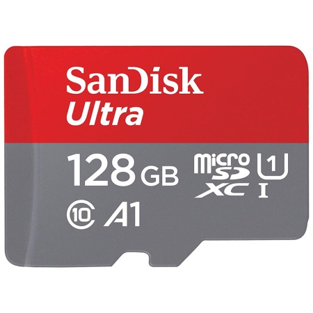 Card de Memorie, 128GB, MicroSDXC - SanDisk Ultra (SDSQUAB-128G-GN6MA) - Grey