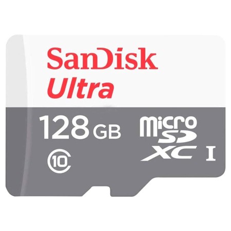 Card de Memorie, 128GB, MicroSDXC - SanDisk Ultra (SDSQUNR-128G-GN3MA) - White