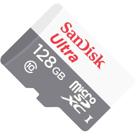 Card de Memorie, 128GB, MicroSDXC - SanDisk Ultra (SDSQUNR-128G-GN3MA) - White