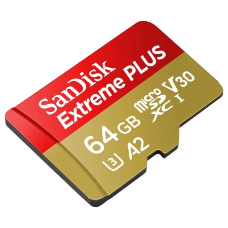 Card de Memorie, 64GB, MicroSDHC - SanDisk Extreme Plus (SDSQXBU-064G-GN6MA) - White