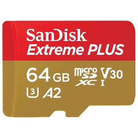 Card de Memorie, 64GB, MicroSDHC - SanDisk Extreme Plus (SDSQXBU-064G-GN6MA) - White