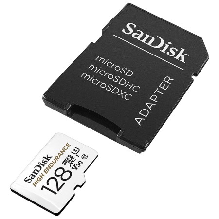 Card de Memorie, 128GB, Micro SDXC - SanDisk High Endurance (SDSQQNR-128G-GN6IA) - White