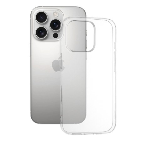 Husa pentru iPhone 16 Pro - Techsuit Clear Silicone [Big Lens Hole] - Transparent