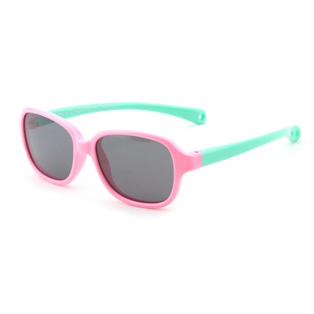 Ochelari de Soare Destinati Bebelusilor - Techsuit (8192-C3) - Pink / Green