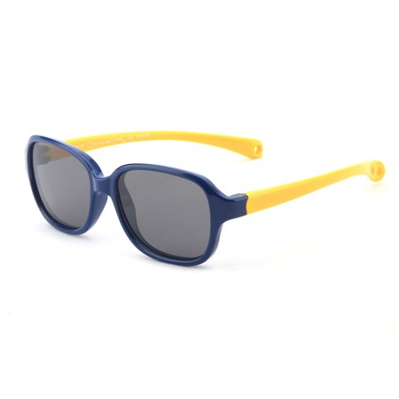 Ochelari de Soare Destinati Bebelusilor - Techsuit (8192-C12) - Dark Blue / Yellow