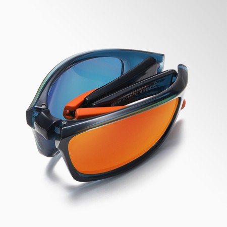 Ochelari pentru Ciclism, Pliabili - Techsuit (24101) - Gun / Blue