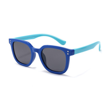 Ochelari de Soare Polarizati pentru Copii cu Protectie UV, Dark Blue / Cyan