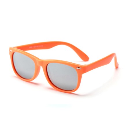 Ochelari de Soare pentru Copii cu Protectie UV - Techsuit (D802) - Orange / Mercury