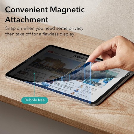 Folie pentru iPad Air 4 / 5 / 11 (2020/2022/2024) / iPad Pro 11 (2018 / 2020 / 2021 / 2022) - ESR Paper-Feel Magnetic - Privacy