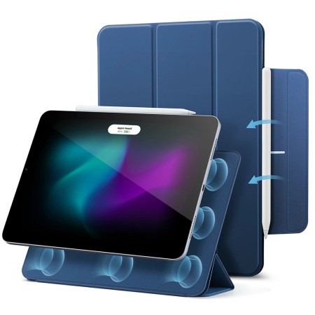 Husa pentru iPad Air 13 (2024) - ESR Rebound Magnetic - Navy Blue