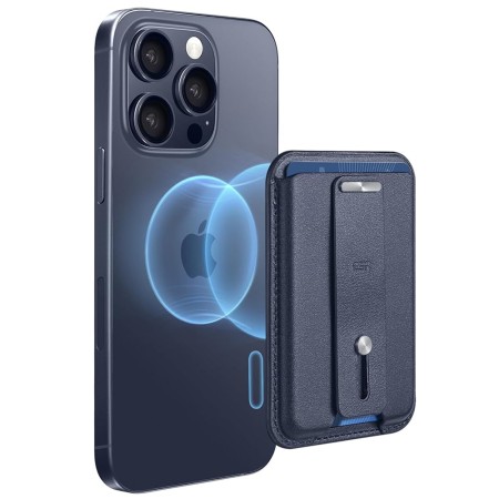 Portofel pentru Telefon cu Functie de Suport Birou - ESR - Blue Titanium