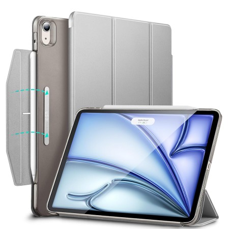 Husa pentru iPad Air 13 (2024) - ESR Ascend Trifold - Frosted Grey