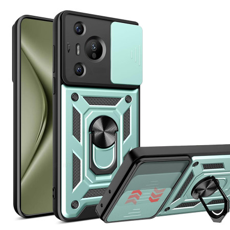 Husa pentru Huawei Pura 70, CamShield Protectie Camera, Magnetic, Slide si Snap, Green