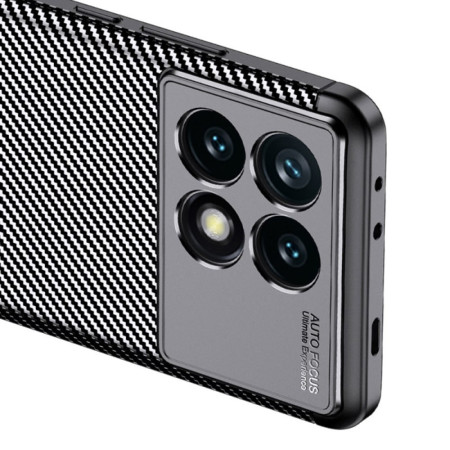 Husa pentru Xiaomi Poco F6 Pro, CarbonFiber, Premium, Black