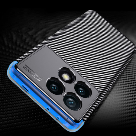 Husa pentru Xiaomi Poco F6 Pro, CarbonFiber, Premium, Black